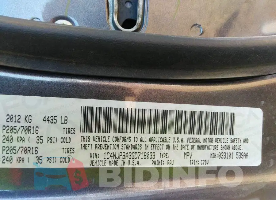 1C4NJPBA3GD718033 Photo# 9
