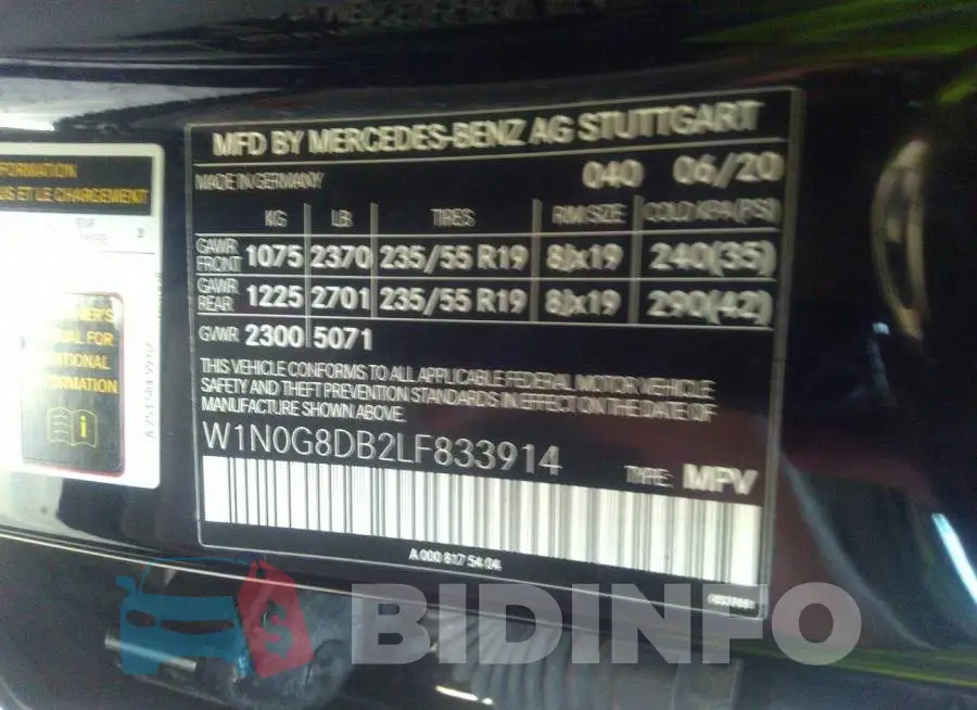 W1N0G8DB2LF833914 Photo# 9
