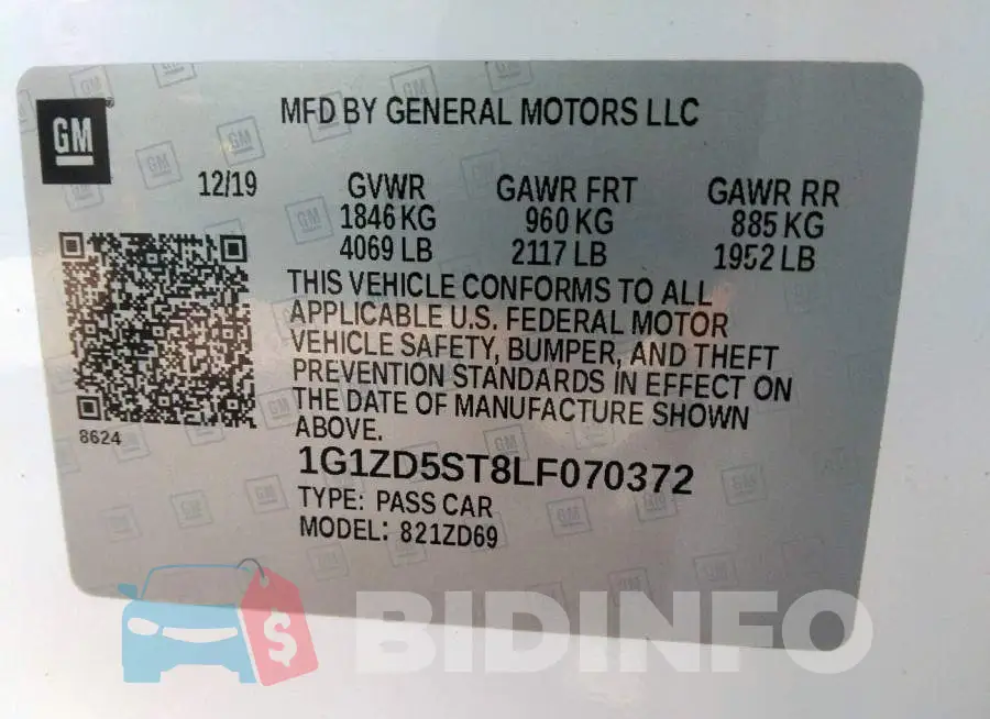 1G1ZD5ST8LF070372 Photo# 9