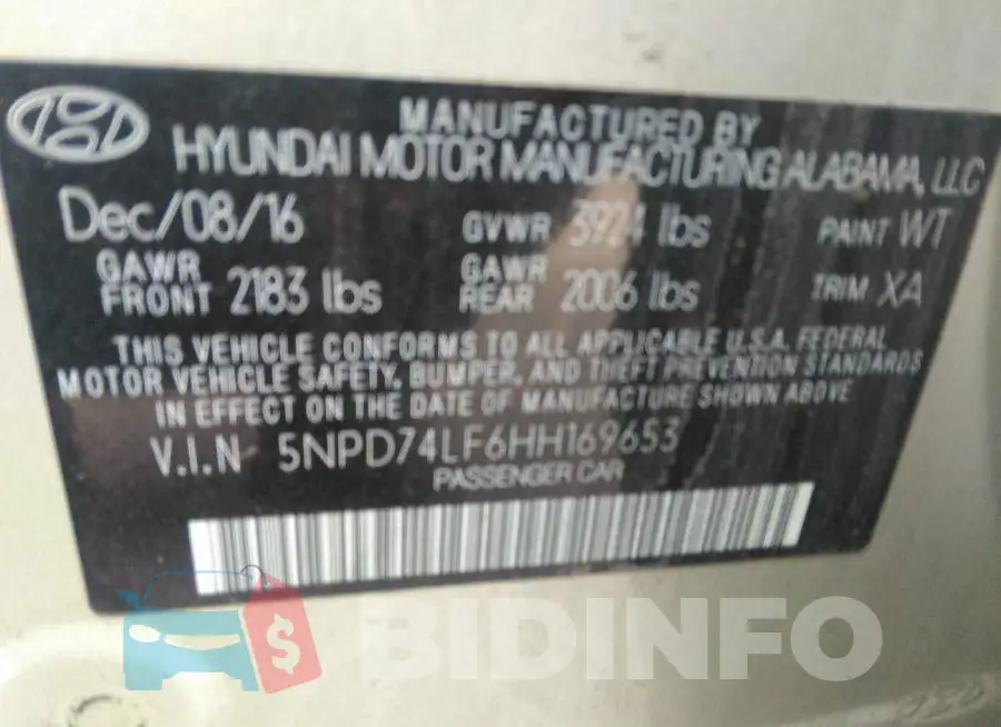 5NPD74LF6HH169653 Photo# 9