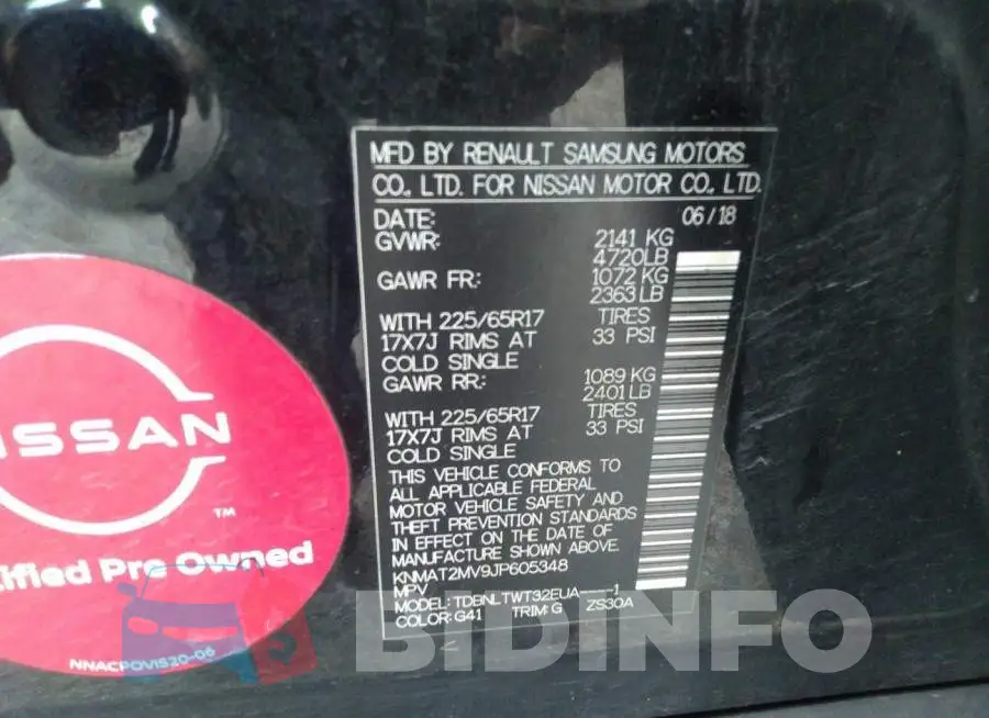 KNMAT2MV9JP605348 Photo# 9