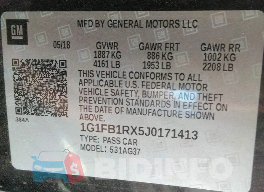 1G1FB1RX5J0171413 Photo# 9