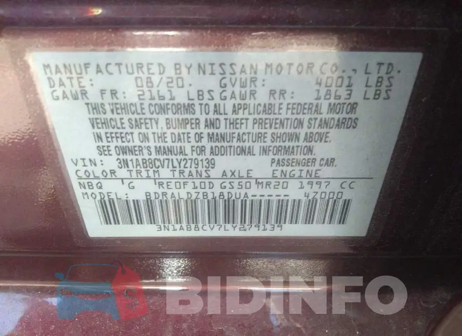 3N1AB8CV7LY279139 Photo# 9