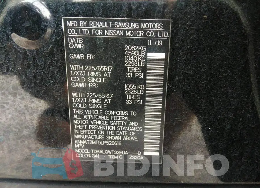 KNMAT2MT5LP526616 Photo# 9