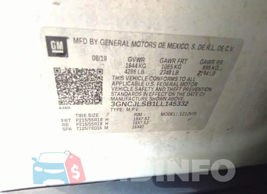 3GNCJLSB1LL145332 Photo# 9
