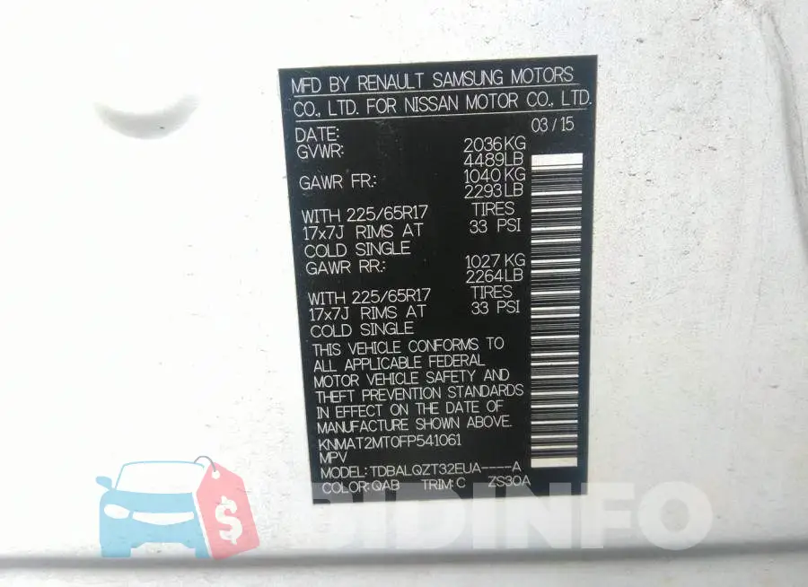 KNMAT2MT0FP541061 Photo# 9