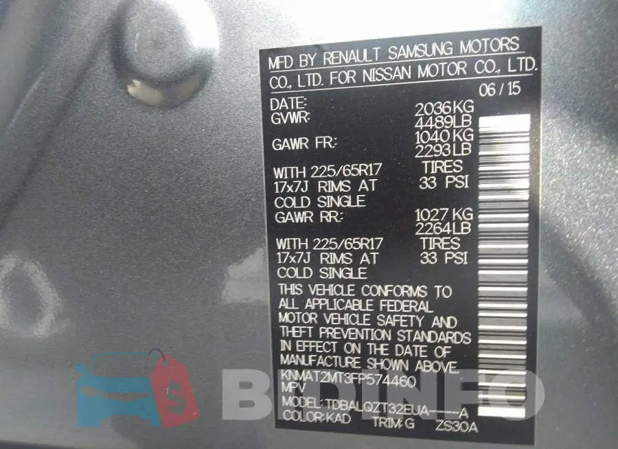 KNMAT2MT3FP574460 Photo# 9
