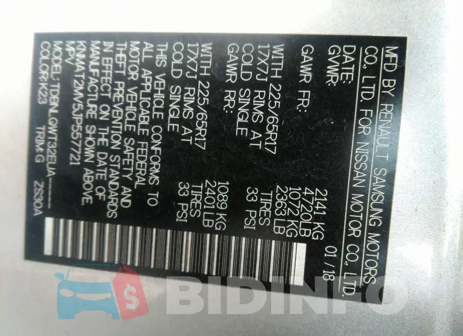 KNMAT2MV5JP557721 Photo# 9