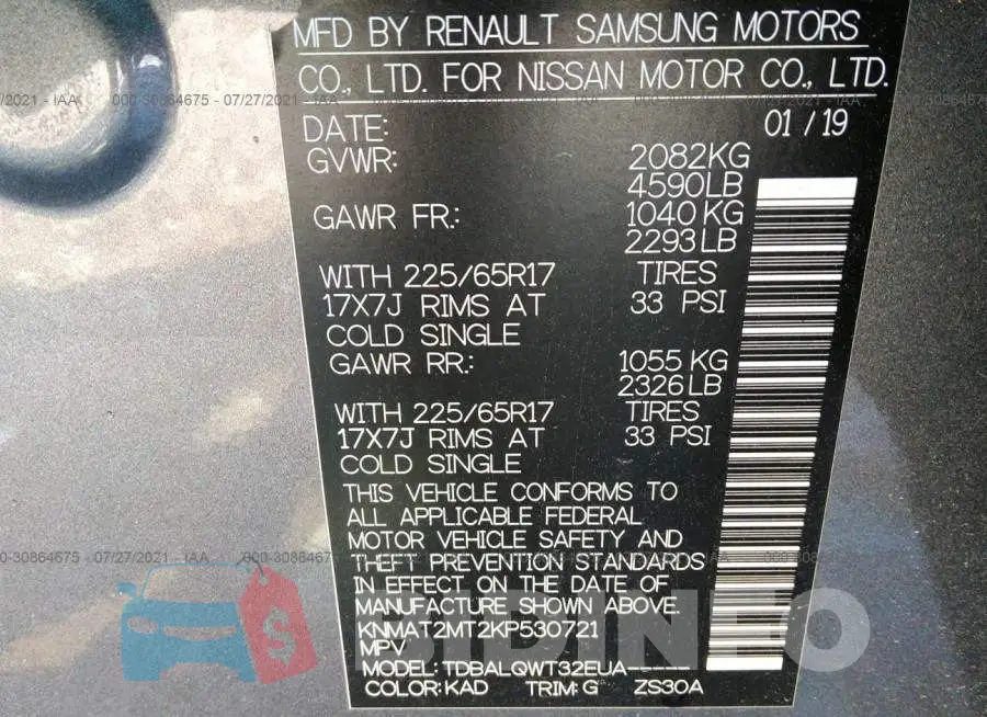 KNMAT2MT2KP530721 Photo# 9