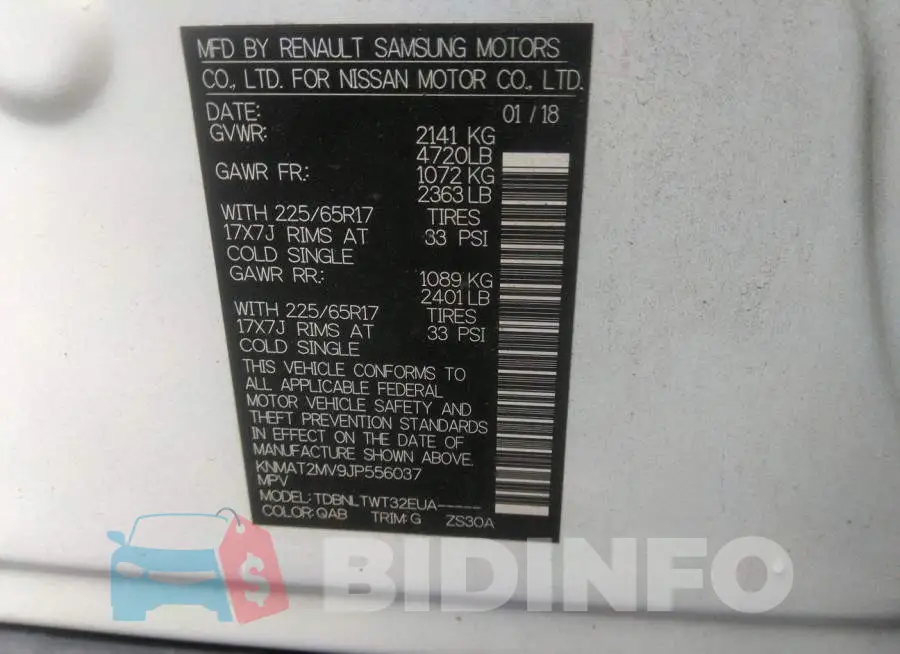 KNMAT2MV9JP556037 Photo# 9