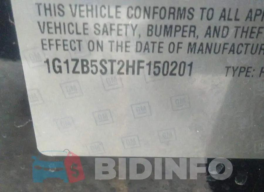 1G1ZB5ST2HF150201 Photo# 9