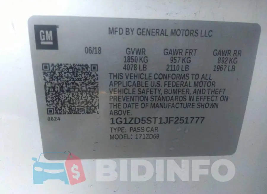 1G1ZD5ST1JF251777 Photo# 9