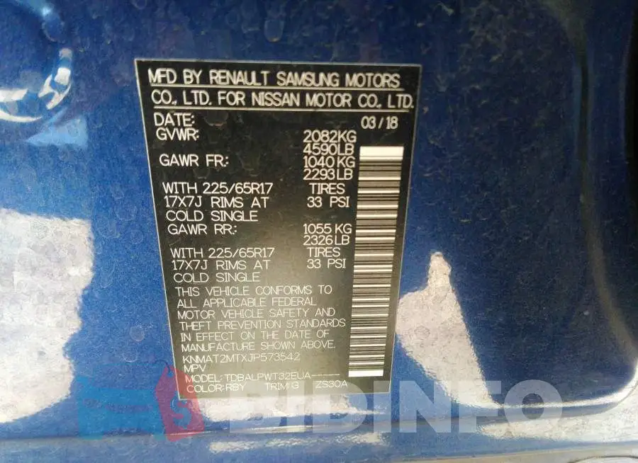 KNMAT2MTXJP573542 Photo# 9