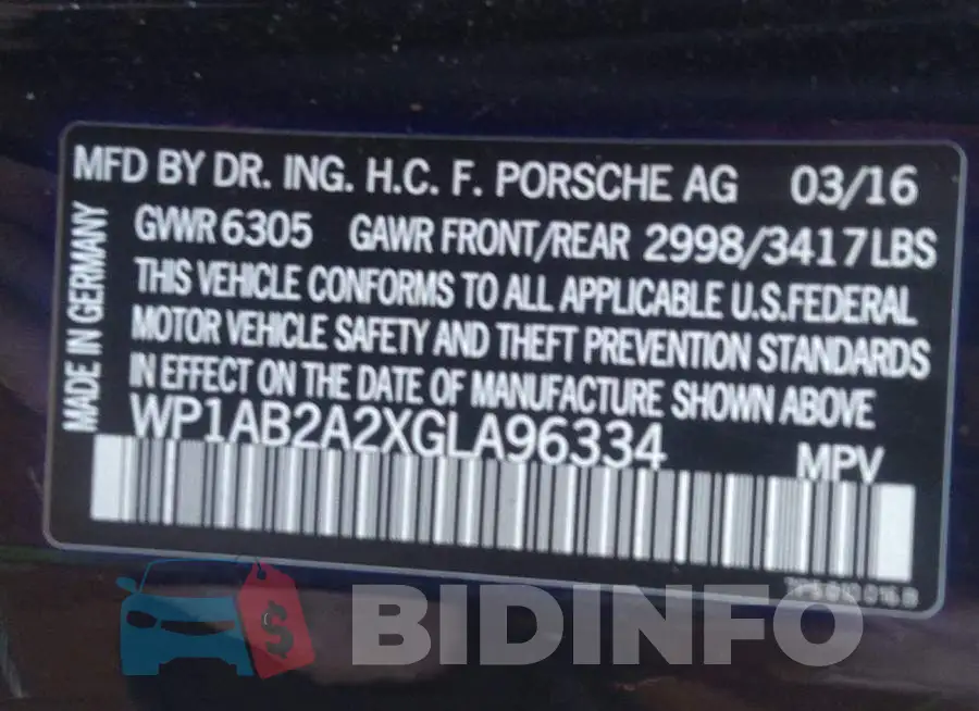 WP1AB2A2XGLA96334 Photo# 9