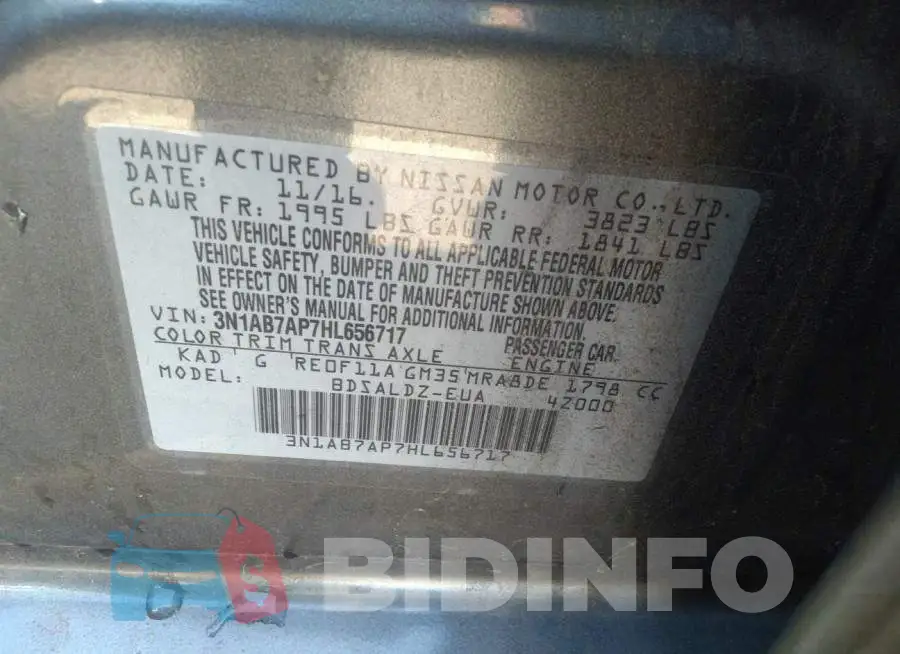 3N1AB7AP7HL656717 Photo# 9