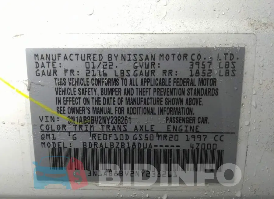 3N1AB8BV2NY238261 Photo# 9