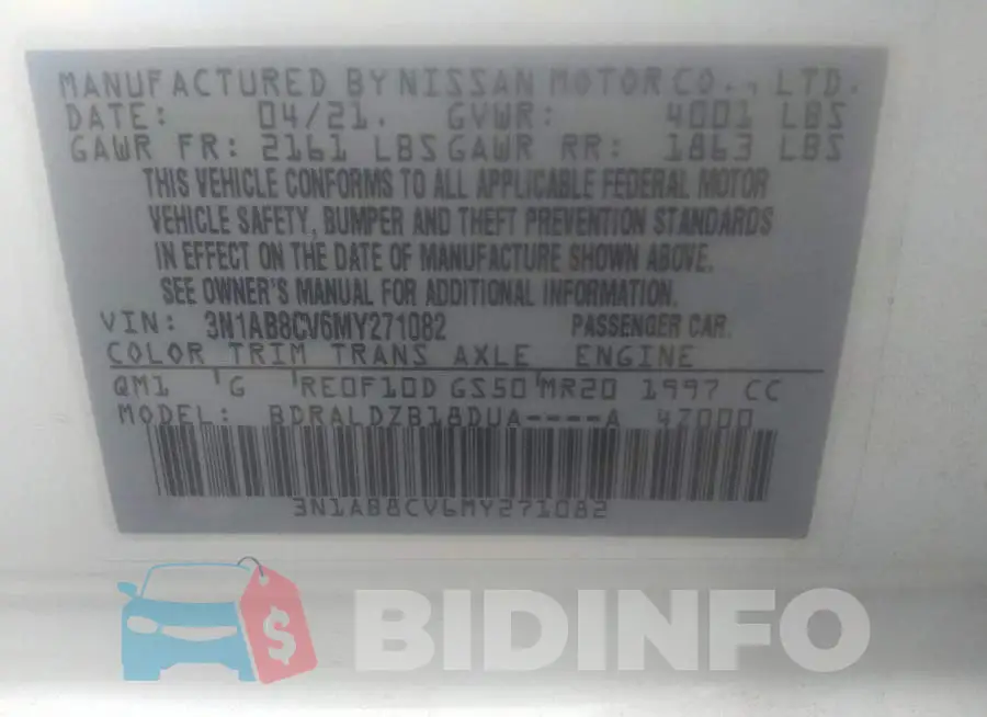 3N1AB8CV6MY271082 Photo# 9