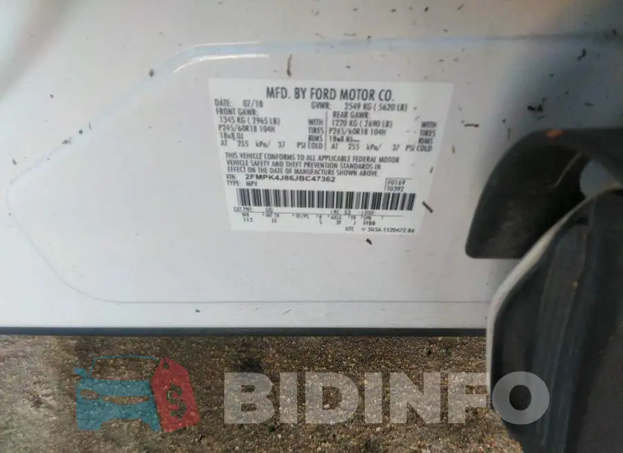 2FMPK4J86JBC47362 Photo# 9
