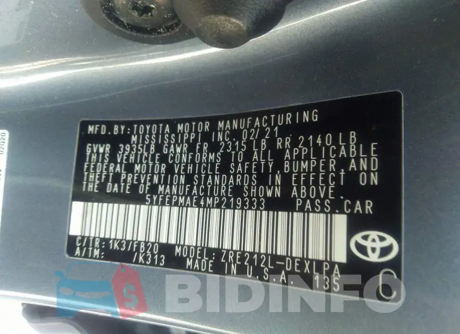 5YFEPMAE4MP219333 Photo# 9