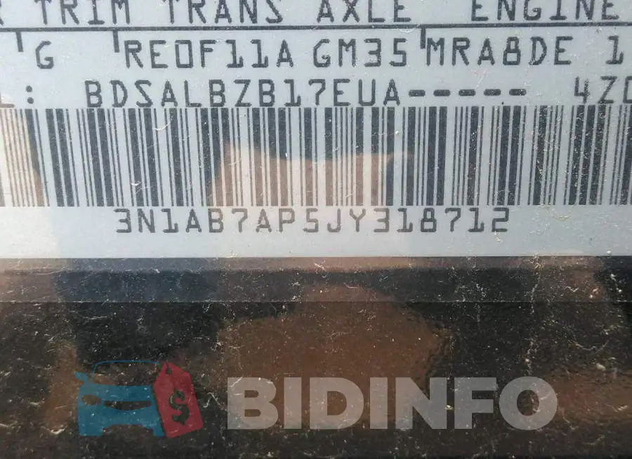 3N1AB7AP5JY318712 Photo# 9