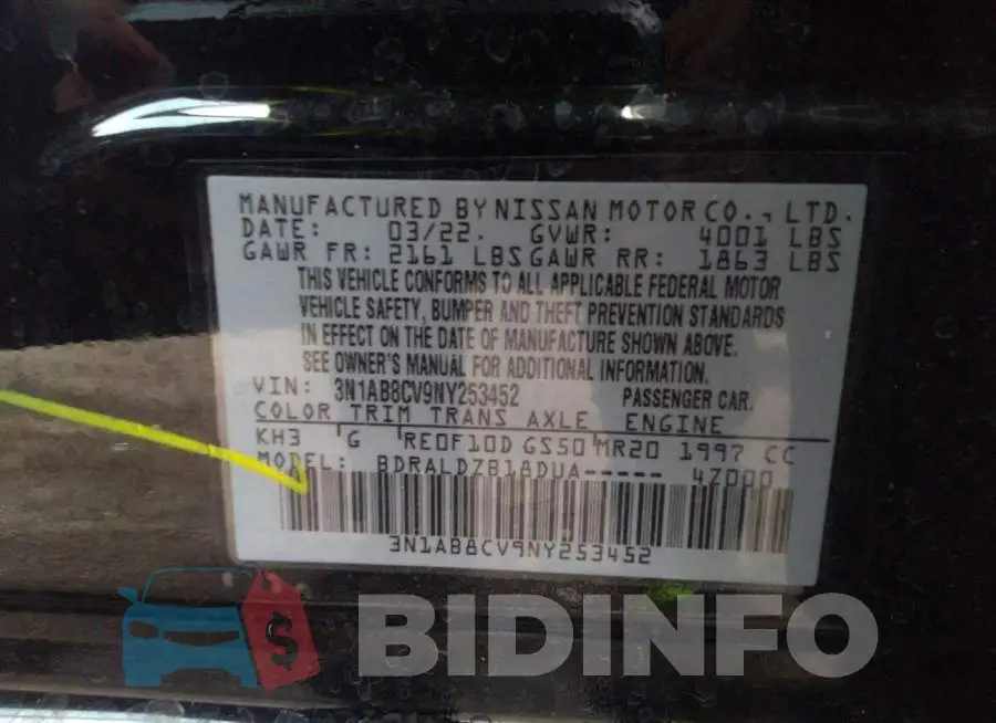 3N1AB8CV9NY253452 Photo# 9