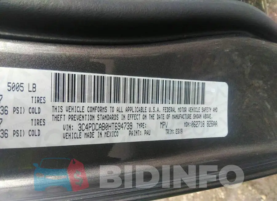 3C4PDCAB0HT694739 Photo# 9