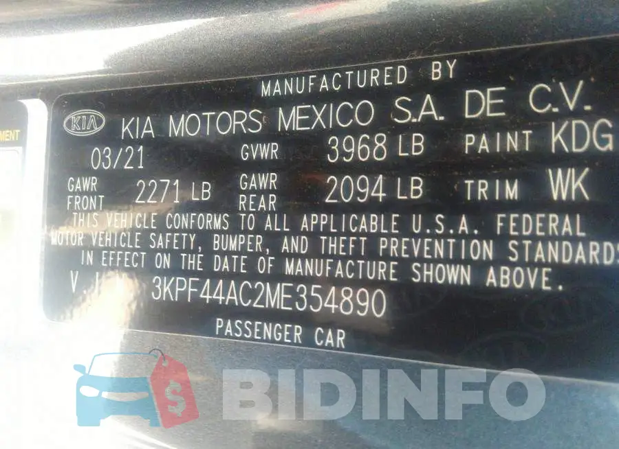 3KPF44AC2ME354890 Photo# 9