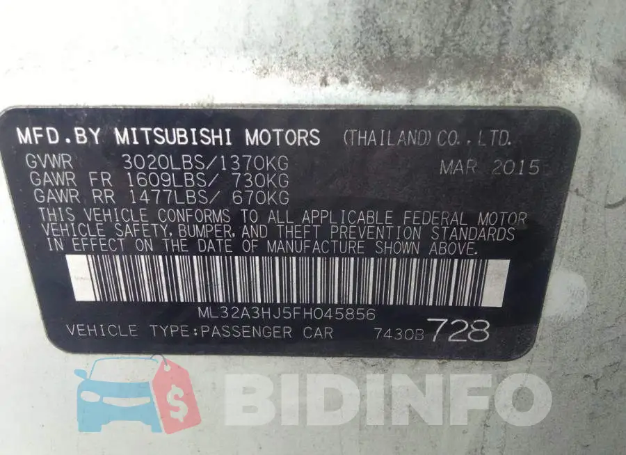 ML32A3HJ5FH045856 Photo# 9
