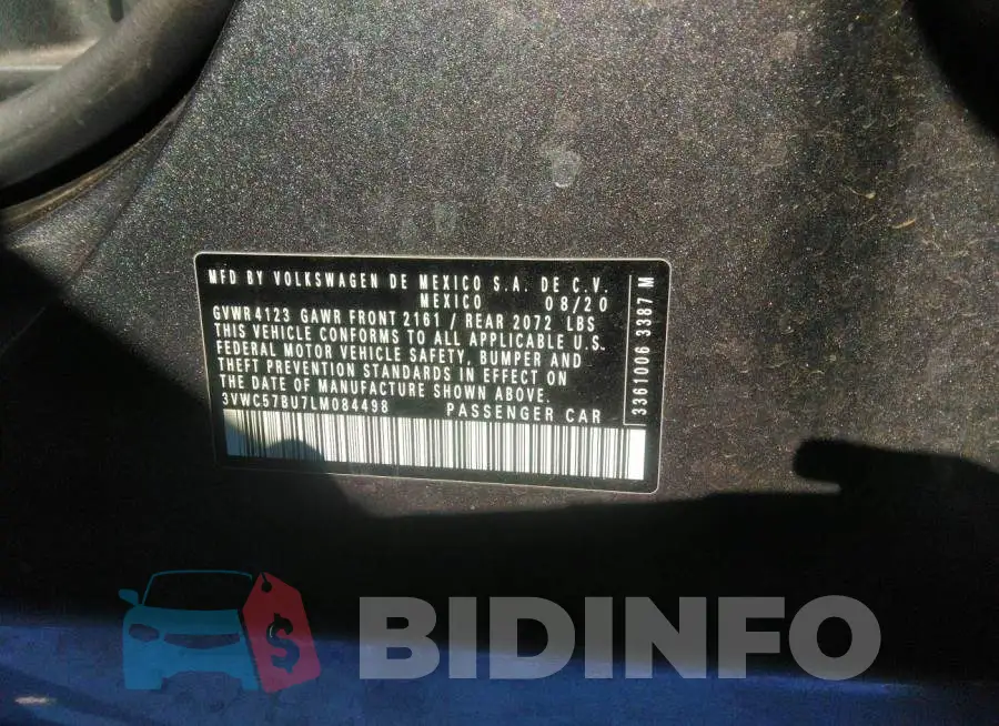 3VWC57BU7LM084498 Photo# 9