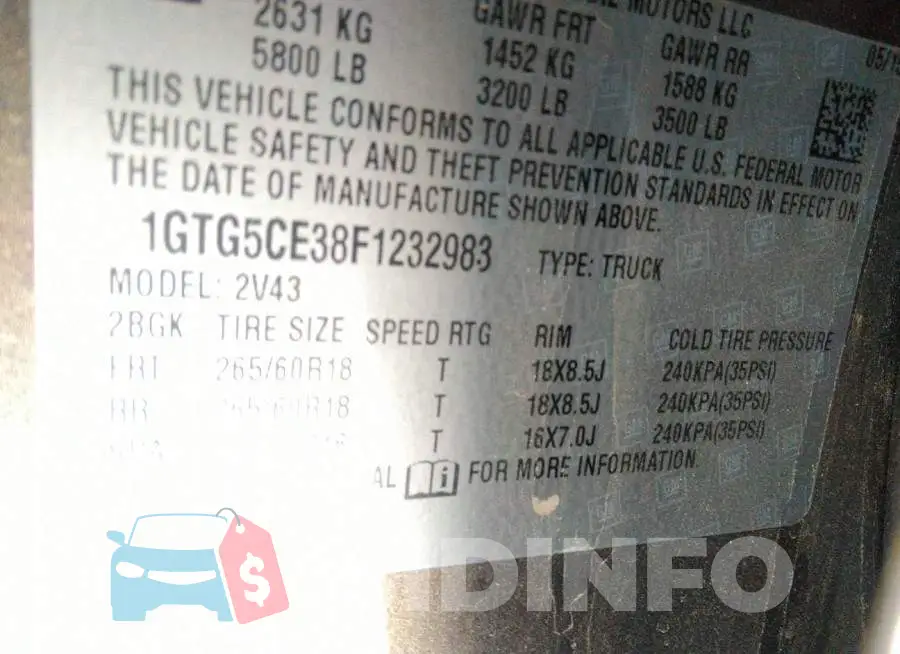 1GTG5CE38F1232983 Photo# 9