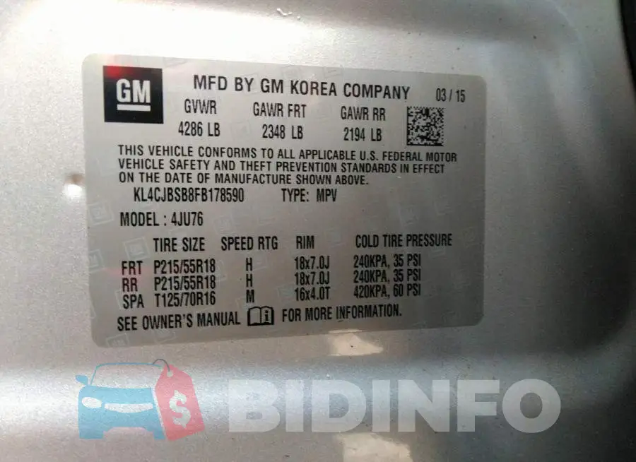 KL4CJBSB8FB178590 Photo# 9