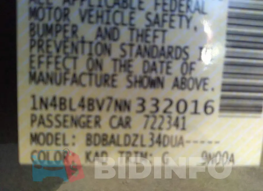 1N4BL4BV7NN332016 Photo# 9