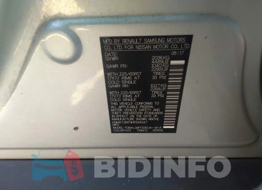 KNMAT2MT9HP619047 Photo# 9