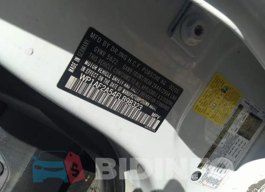 WP1AF2A54FLB98323 Photo# 9