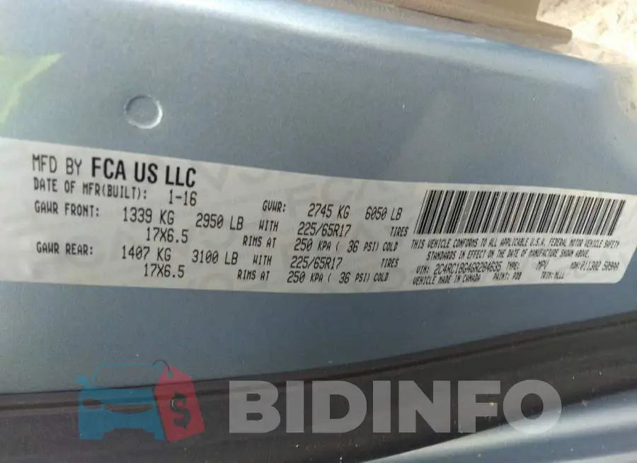 2C4RC1BG4GR284635 Photo# 9