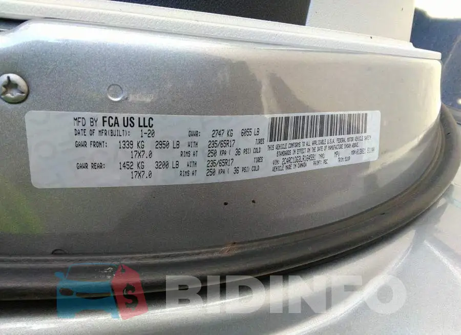 2C4RC1DG3LR164591 Photo# 9