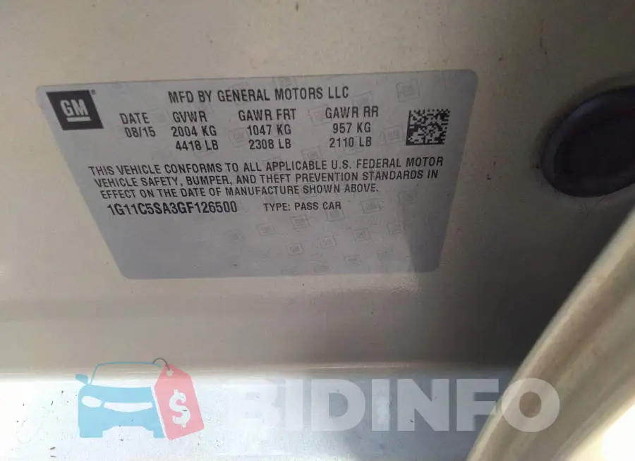 1G11C5SA3GF126500 Photo# 9