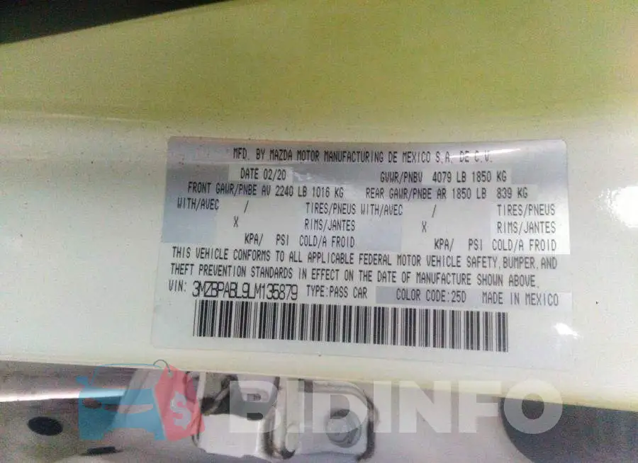 3MZBPABL9LM135879 Photo# 9