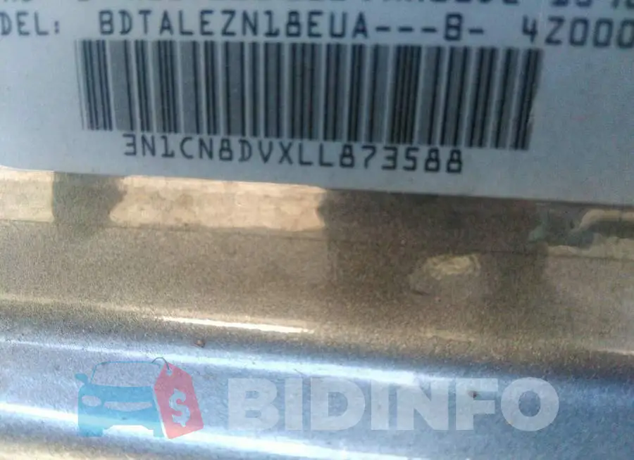 3N1CN8DVXLL873588 Photo# 9