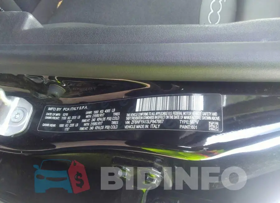 ZFBNFYA13LP847667 Photo# 9
