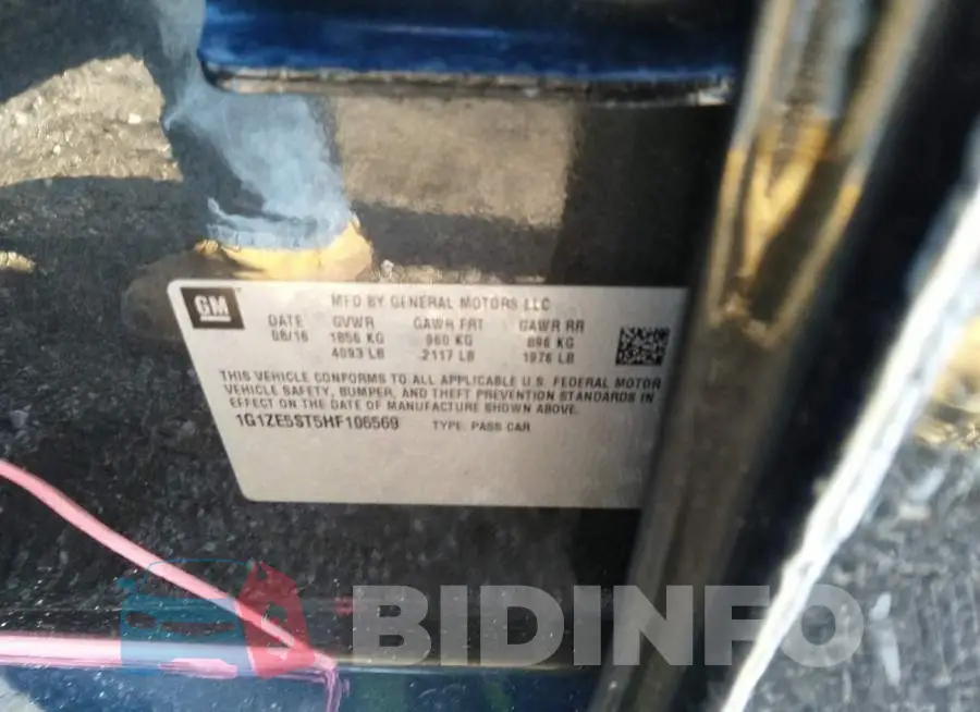 1G1ZE5ST5HF106569 Photo# 9