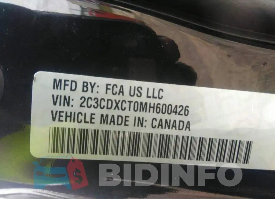2C3CDXCT0MH600426 Photo# 9