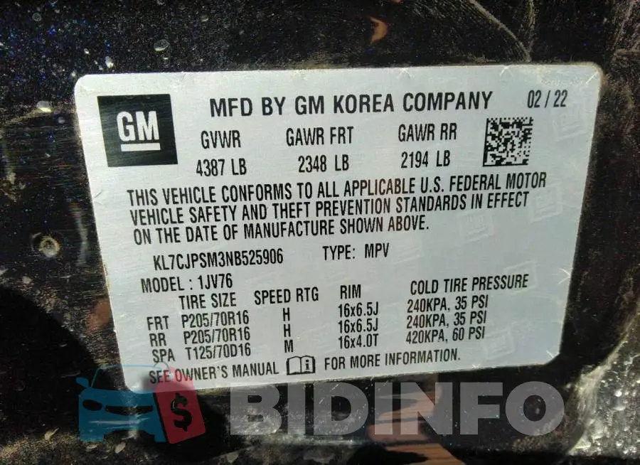 KL7CJPSM3NB525906 Photo# 9