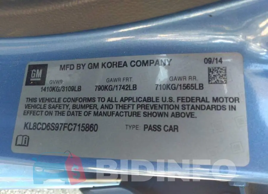 KL8CD6S97FC715860 Photo# 9