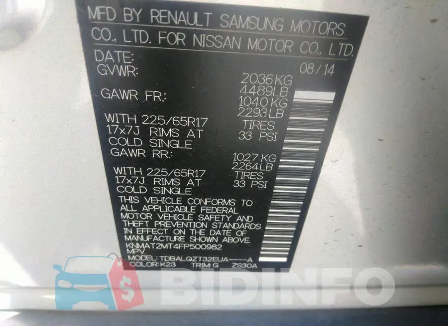 KNMAT2MT4FP500982 Photo# 9