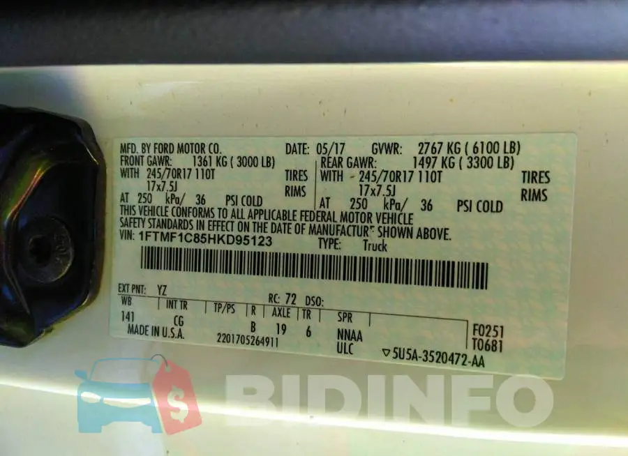 1FTMF1C85HKD95123 Photo# 9