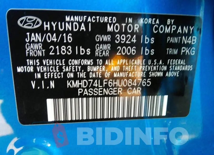 KMHD74LF6HU084765 Photo# 9