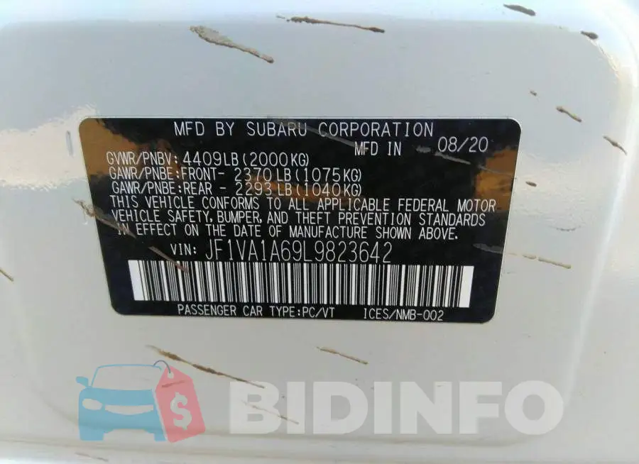 JF1VA1A69L9823642 Photo# 9