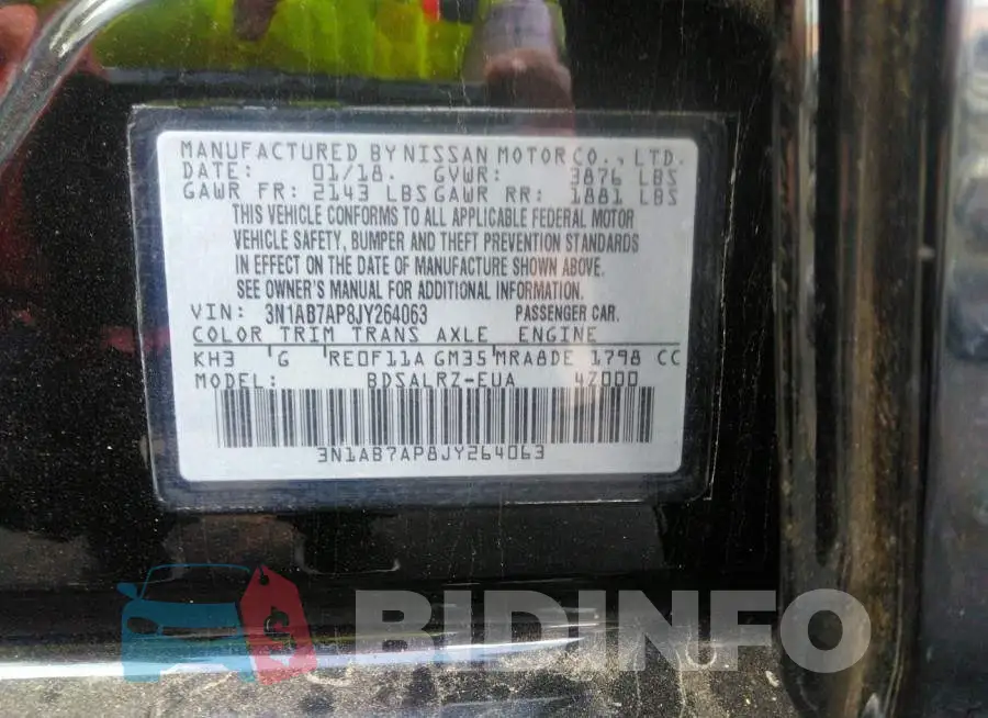 3N1AB7AP8JY264063 Photo# 9