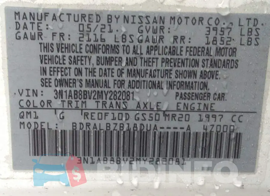 3N1AB8BV2MY282081 Photo# 9